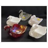 Art Glass Swans