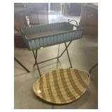Woven Basket and Serving Tray
