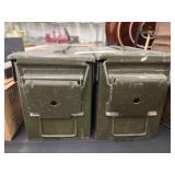 (2) Metal Ammo Cans