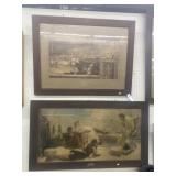 (2) Greek Framed Prints