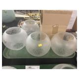 (5) New Acid Etched Lamp Shades