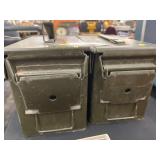 (2) Metal Ammo Cans