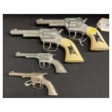 (4) Hubley Toy Cap Guns