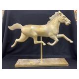 Machine Carved Running Horse