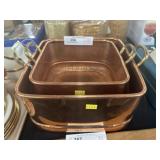 (2) New Copper Planters