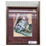 Marian Canfield Framed Watercolor