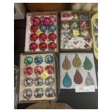 (4) Boxes of Mercury Glass Ornaments