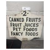 Double Sided Wood Sign