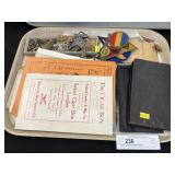 Keys, Ephemera, Military Patches