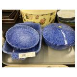 (3) Pieces of Stoneware Cookware