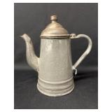 Gray Agate Gooseneck Teapot