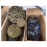 (2) Boxes of Decorative Spheres