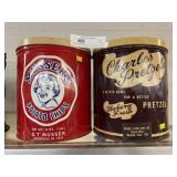Chip and Pretzel Tins