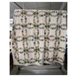 Double Wedding Ring Pattern Quilt