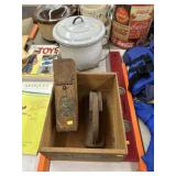 Chamber Pot, Drill Case, Level