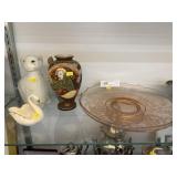 Decorative Porcelain, Pink Depression Plate