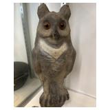 Vintage Composition Owl Decoy