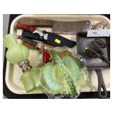 Knives, Meat Cleaver, Art Glass
