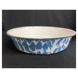 Blue Agateware Bowl