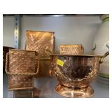 (3) Copper Graters with Strainer