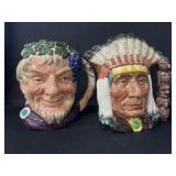 (2) Royal Doulton Toby Jugs