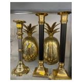 Decorative Brass Candlesticks