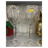 (4) Waterford Crystal Water Goblets