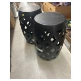 (2) Metal Garden Seats