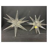 (2) Crystal Glass Stars