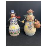 (2) Jim Shore Snowmen