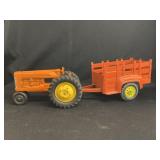 Hubley Toy Tractor with Wagon