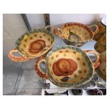Decorative Italian Pottery with Mugs