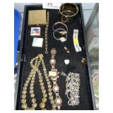 Costume Jewelry and Wristwatches