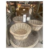 Wicker Woven Basket with Stand