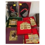 White House and Assorted Christmas Ornaments