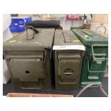 (3) Metal Ammo Cans