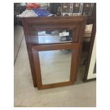 (2) Wood Framed Mirrors