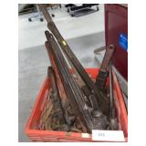 Milk Crate, Adjustable Wrenches