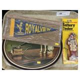 Reproduction Victor Tray and Collectibles