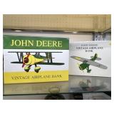 (2) Diecast John Deere Airplanes