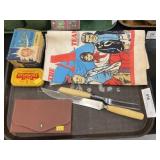 Sewing Kit, Carving Set, Table Cover