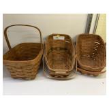 (3) Longaberger Baskets