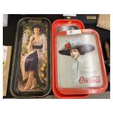 (4) Coca-Cola Serving Trays