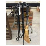 New Wrought Iron Fireplace Tool Set