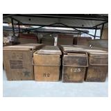 (4) Wood Cigar Molds