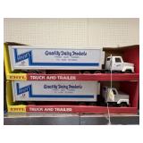 (2) Ertl Pressed Steel Toy Trucks