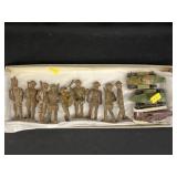 Cast Metal Soldiers and Artillery Toys