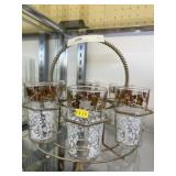 Vintage Tumblers with Carriers