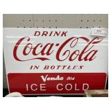 Vintage Metal Vendo Coca-Cola Vending Sign