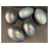 (5) Ceramic Eggs